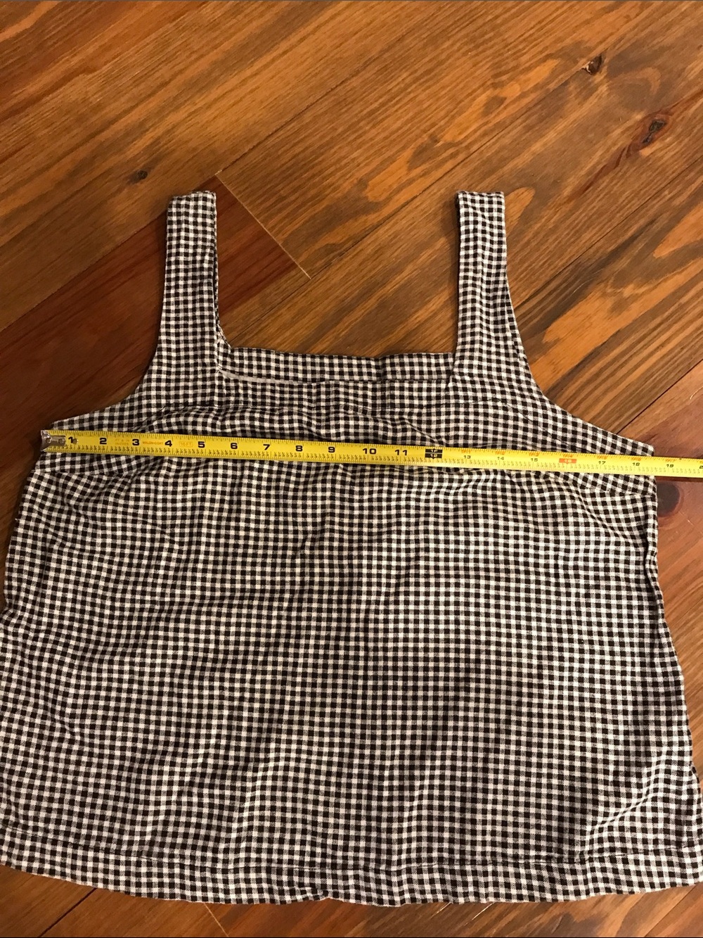 a new day Black & White Gingham Square Neck Camisole - Picture 3 of 4